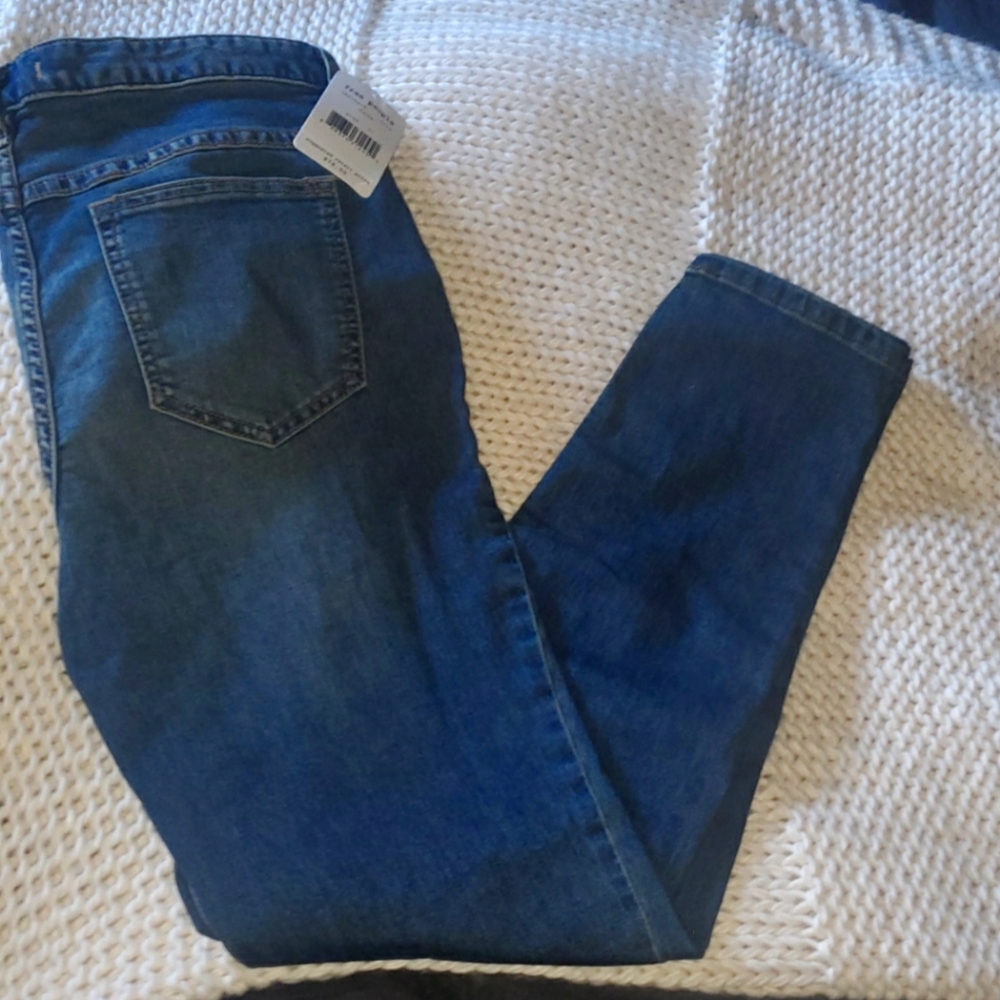 Free People Blue skinny jeans